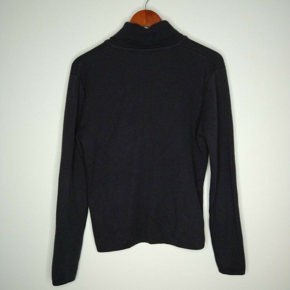GK Direct Delta Airlines One Button Wool Navy Blue Cardigan Women's Small - Picture 6 of 6